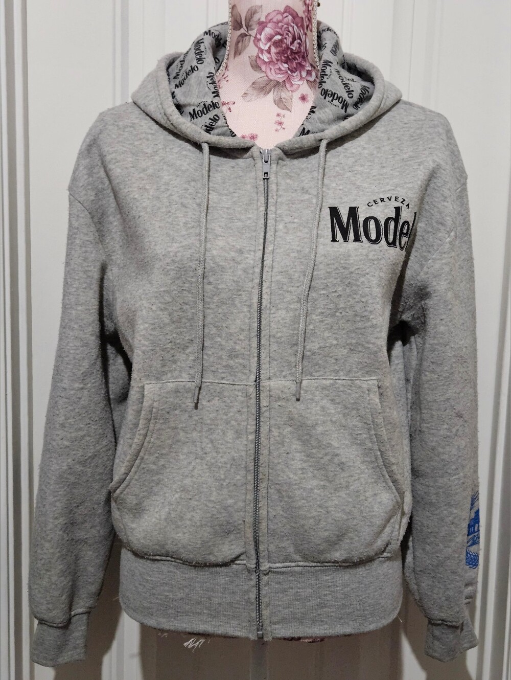Modelo Gray Full Zip Hoodie